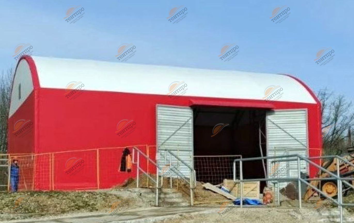 В П. ВОРСИНО ЗАВЕРШЕН МОНТАЖ ХОЛОДНОГО ТЕНТОВОГО...